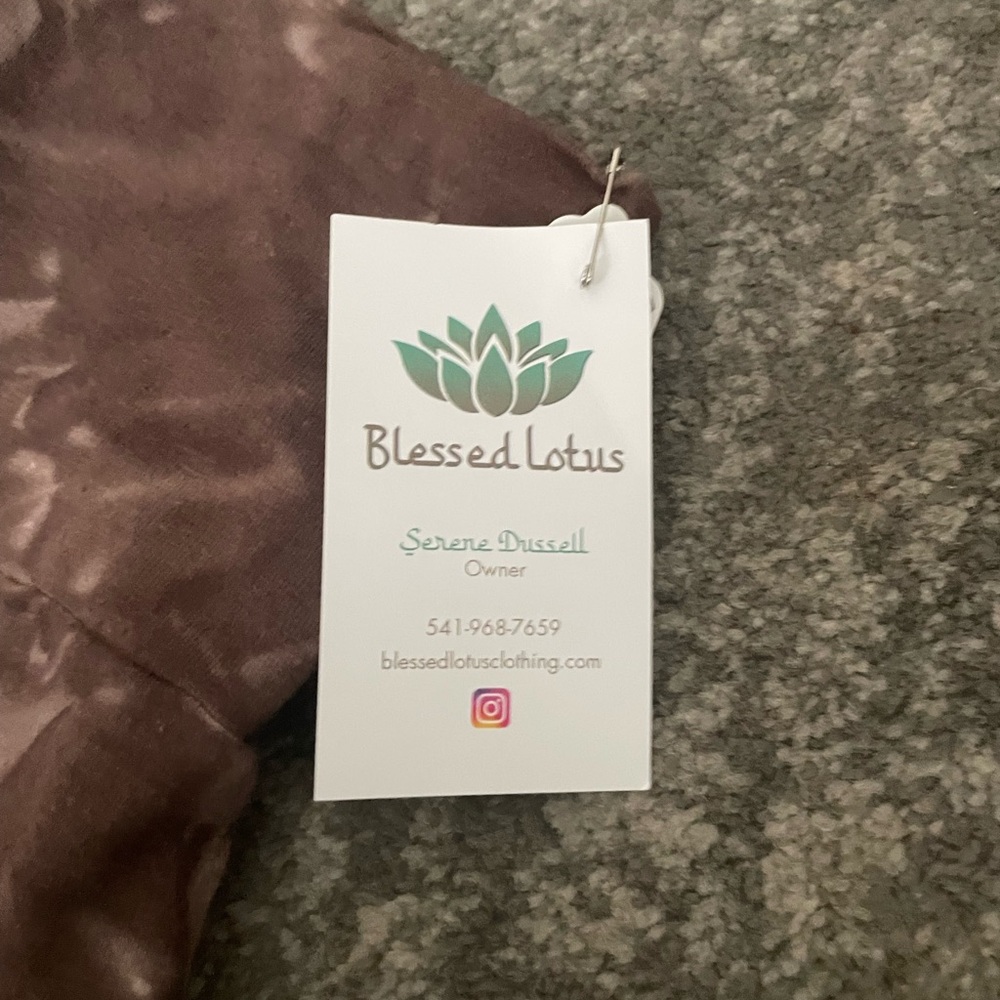 Blessed Lotus Pencil Skirt Brown organic hemp s small - Picture 3 of 6